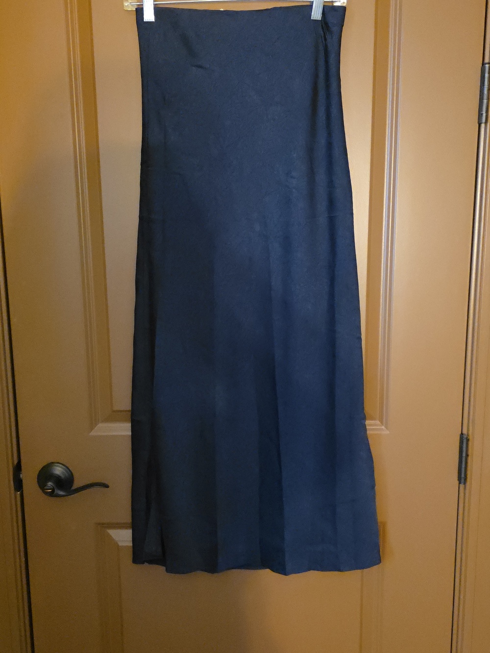 Ladies Hem & Thread Maxi Skirt Sz S, Navy NWT